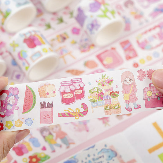 Kawaii Washitape Rolls 18 Pcs Box