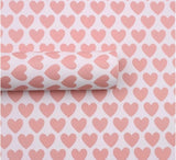 Heart Design Wrapping Sheet 5sheet Sert