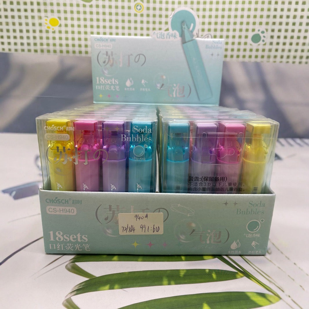 Soda Bubbles Pastel Highlighter