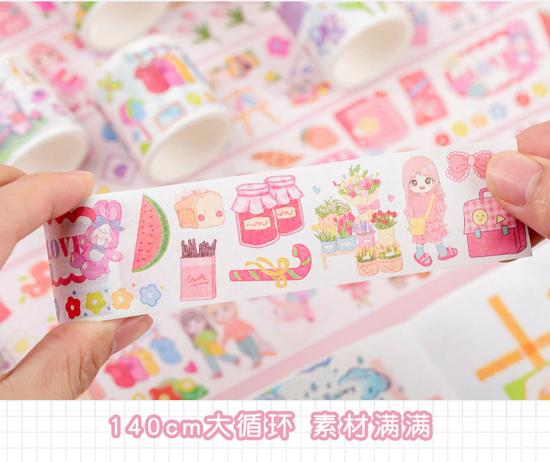 Kawaii Washitape Rolls 18 Pcs Box