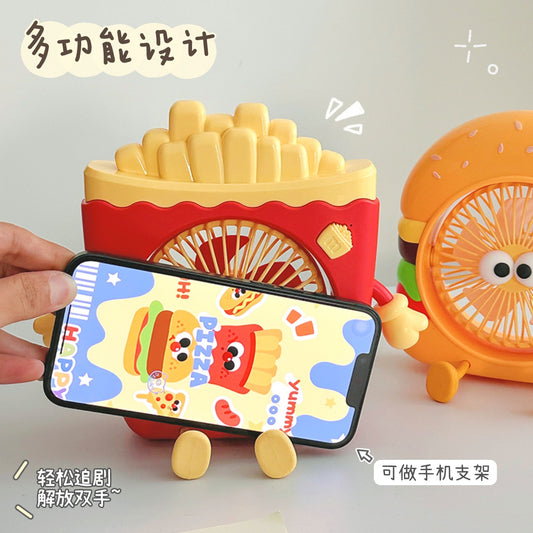 French Fries Mini Desk Fan