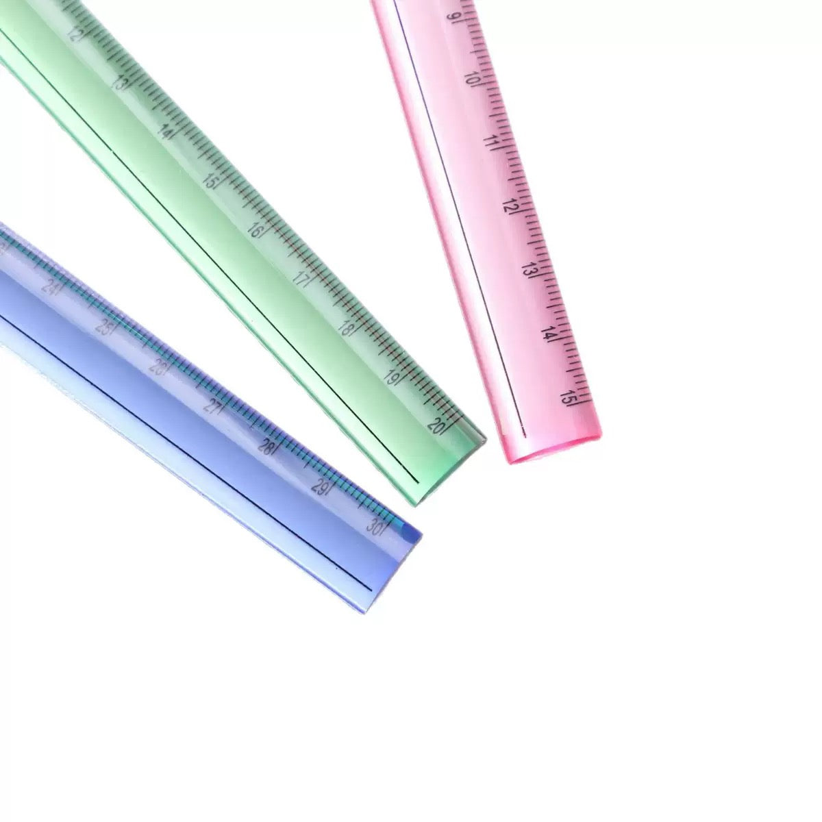 Glass Curved Crystal Ruler