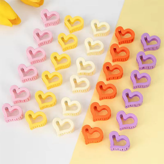 Mini Heart Claw Clips