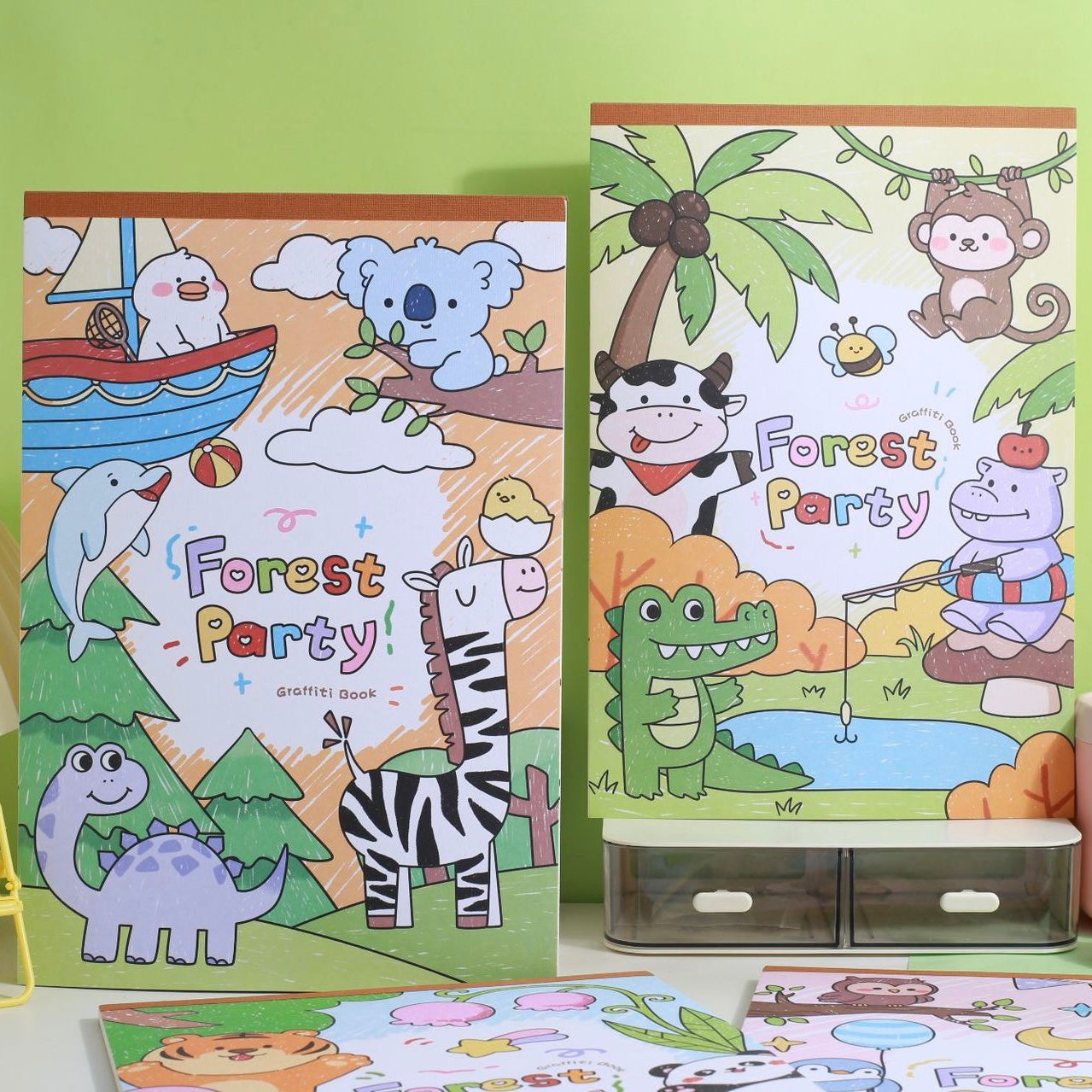 Giant Forest Party Coloring Book