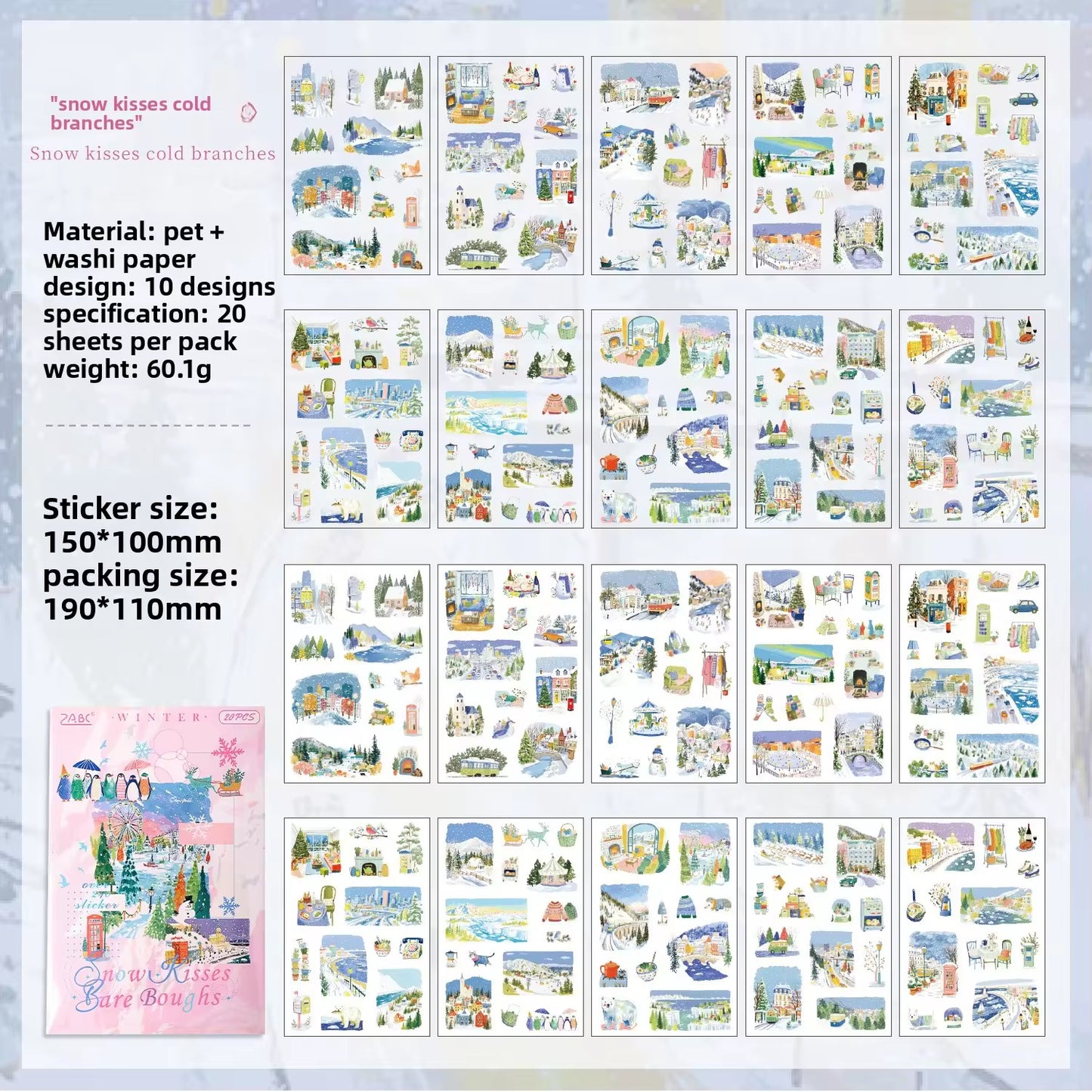 Aesthetic Landscape Sticker Book