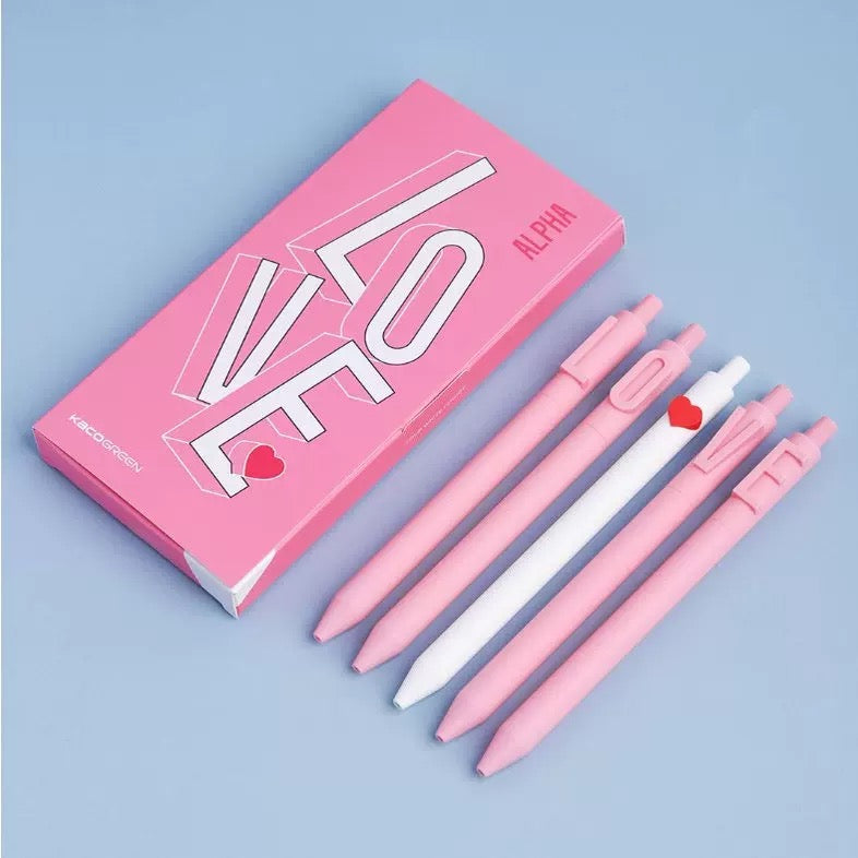 Heart Series Gel Pen Set