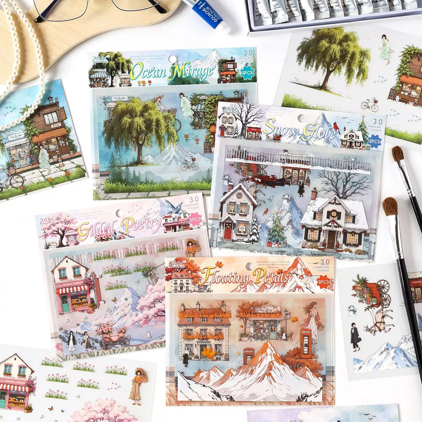 Post Card Pet Stickers