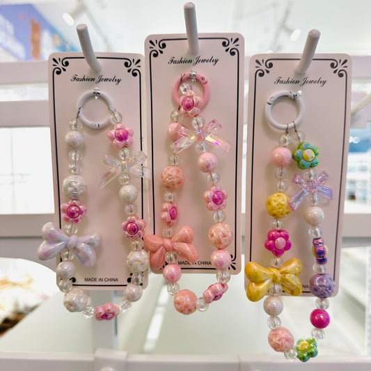 Bow Tassel Mobile Keychain