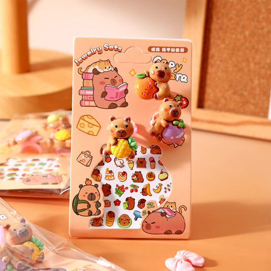 Capybara Nail Stickers
