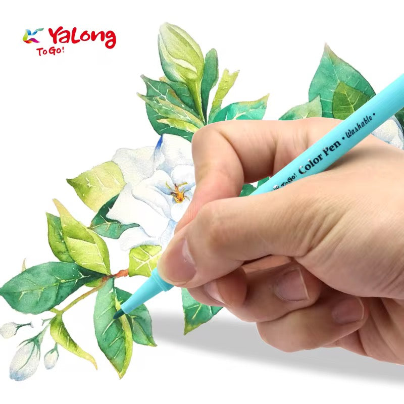 Pastel Water Color Pen 6 Pcs Set