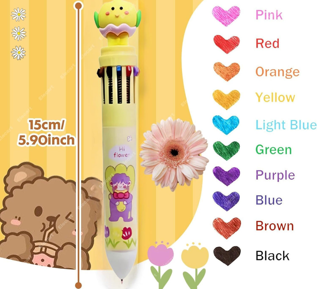 Petal Pop 10 in 1 Pen
