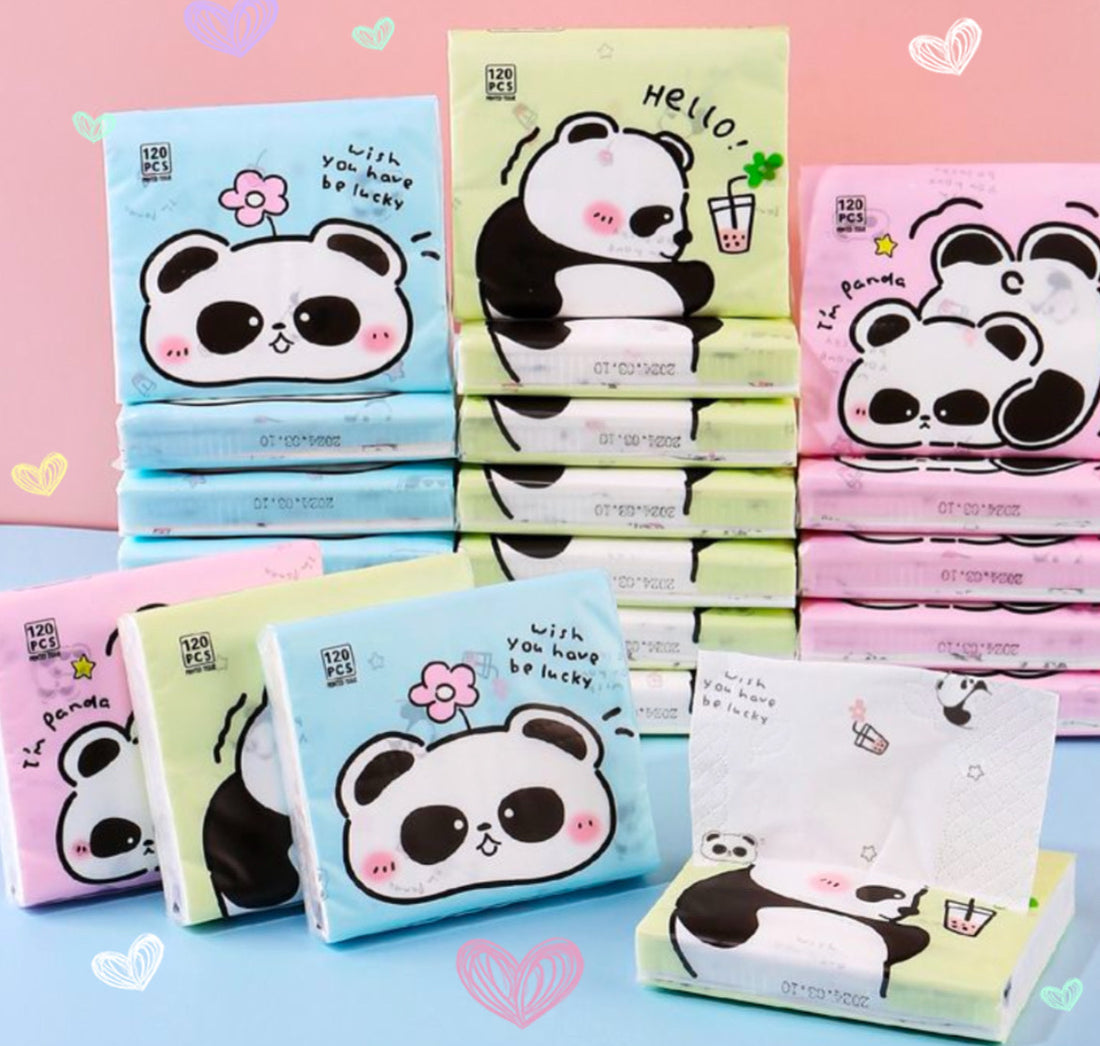 Panda Printed Tissue (120pcs)