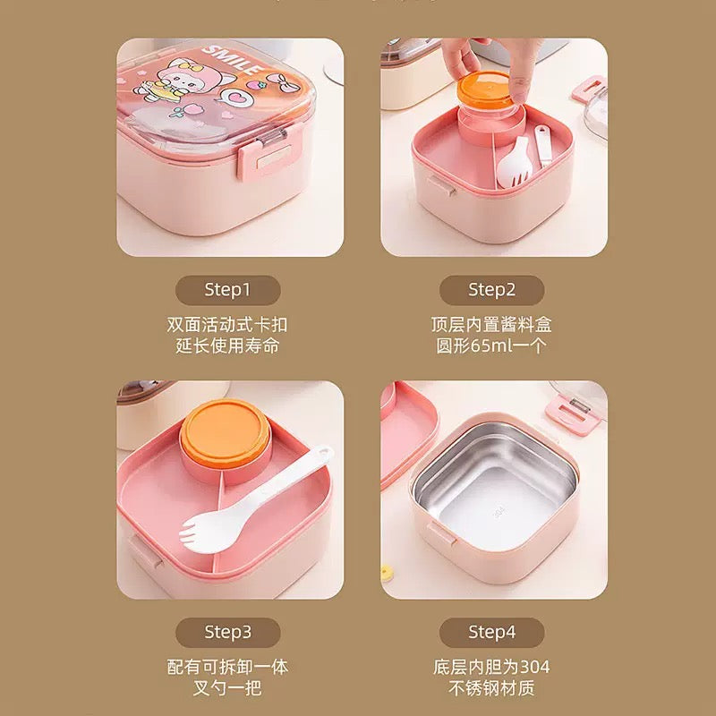 Kawaii Animal Bento Box