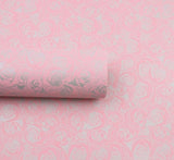 Silver Rose Wrapping Sheet 5sheet Set