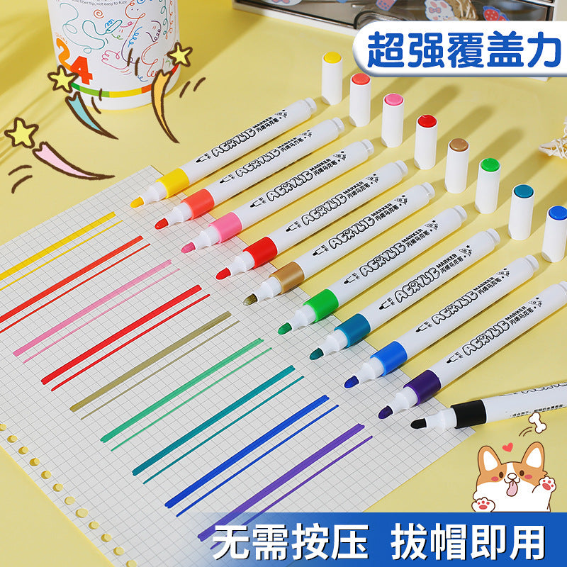 Dual Tip Acrylic Pen Set