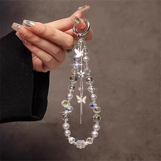 Butterfly Tassel Mobile Keychain