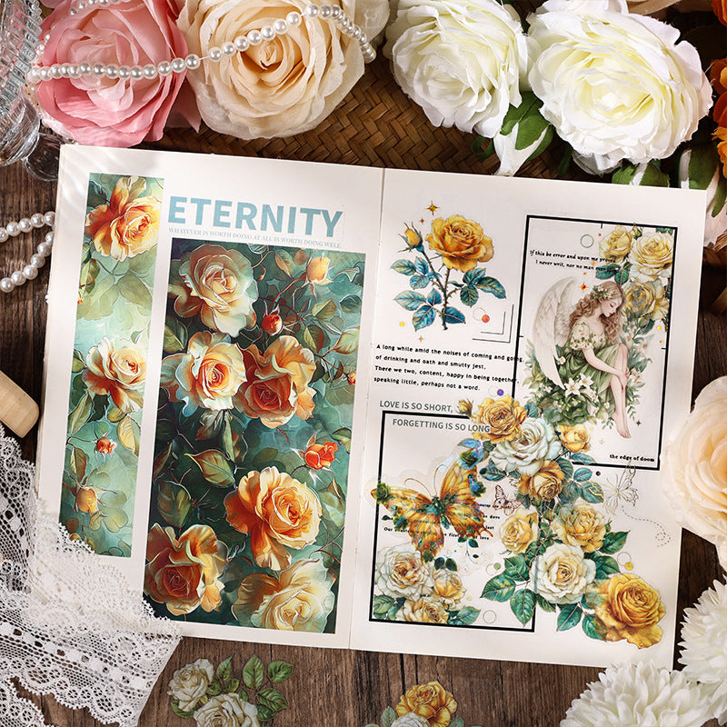 Korean Flower Journal Sticker (4 Sheet)