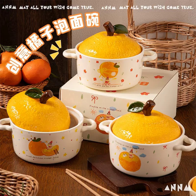 Orange Ceramic Bowl