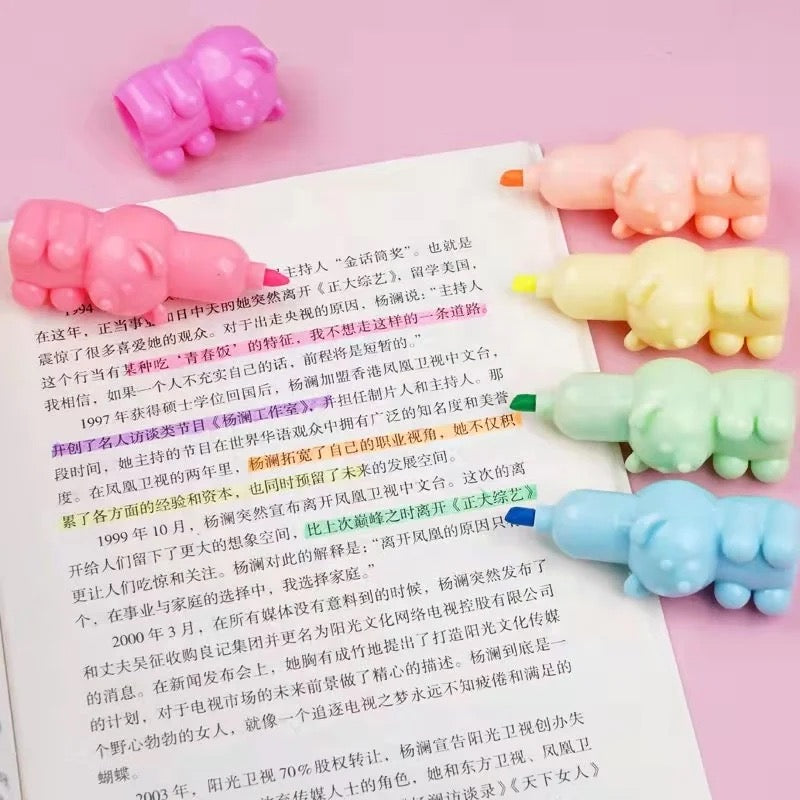 Teddy Highlighter Pens