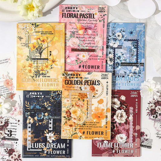 Flower Journaling Sticker Book