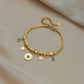 Turquoise Bead Stainless Steel Bracelet
