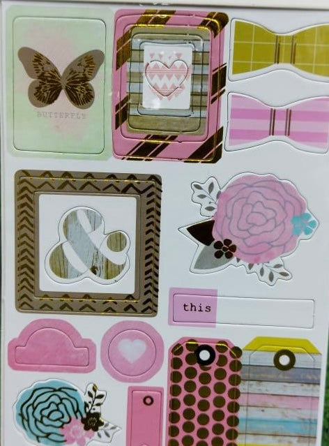 Butterfly Chipboard Sticker