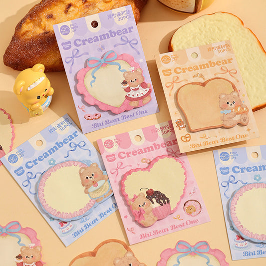 Cream Bear Sticky Notes