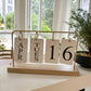 Pinteresty Nordic Flip Metal Desk Calendar