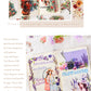 Vintage Floral Journal Stickers (6pcs Set)
