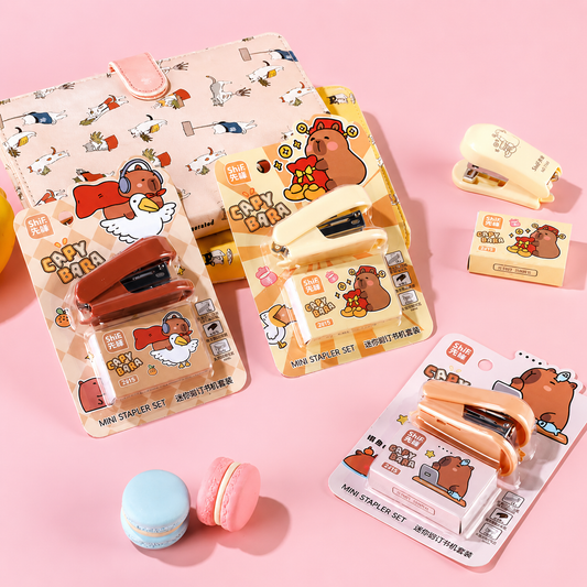 Capybara Stapler Set