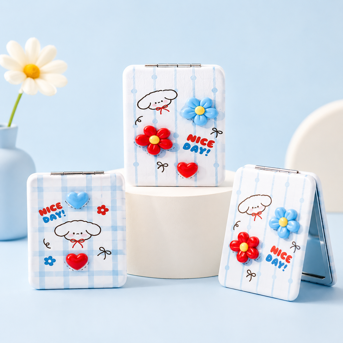 Floral Pocket Mirror