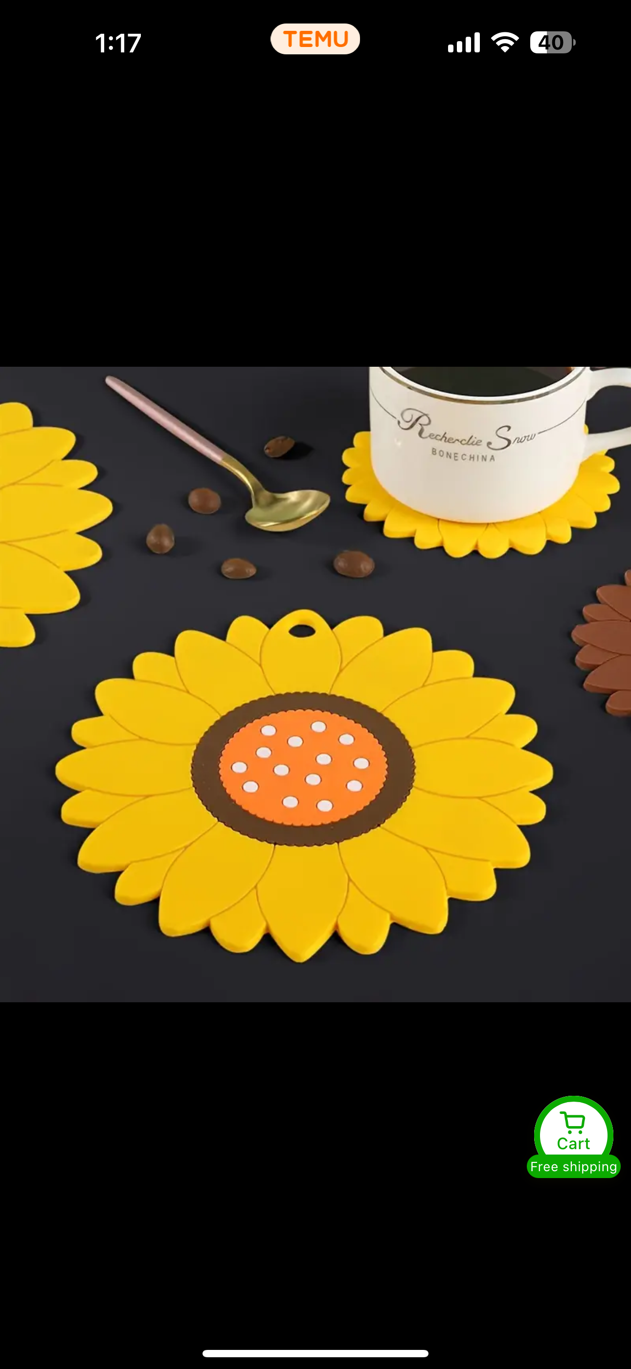 Sunflower Coaster