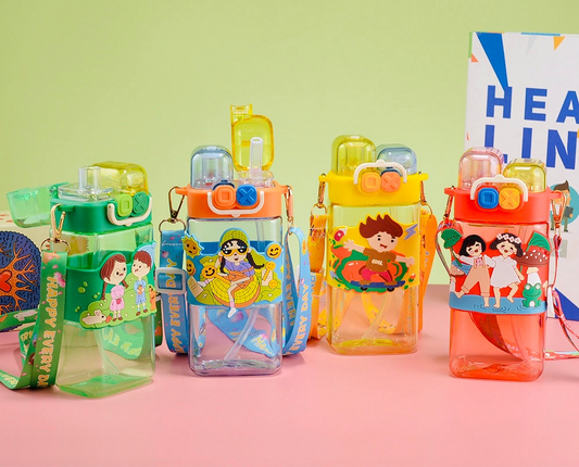 Kawaii  Dual Sip Water Bottle