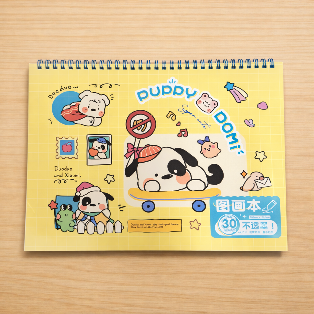 Kawaii Spiral Drawing Book