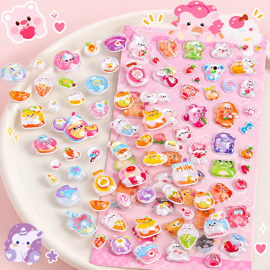 Kawaii Puffy Sticker