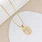 White Tulip Design Stainless Steel Necklace