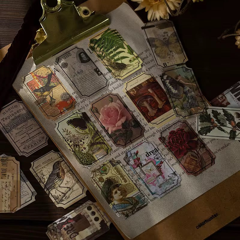 Vintage Tag Book Stickers