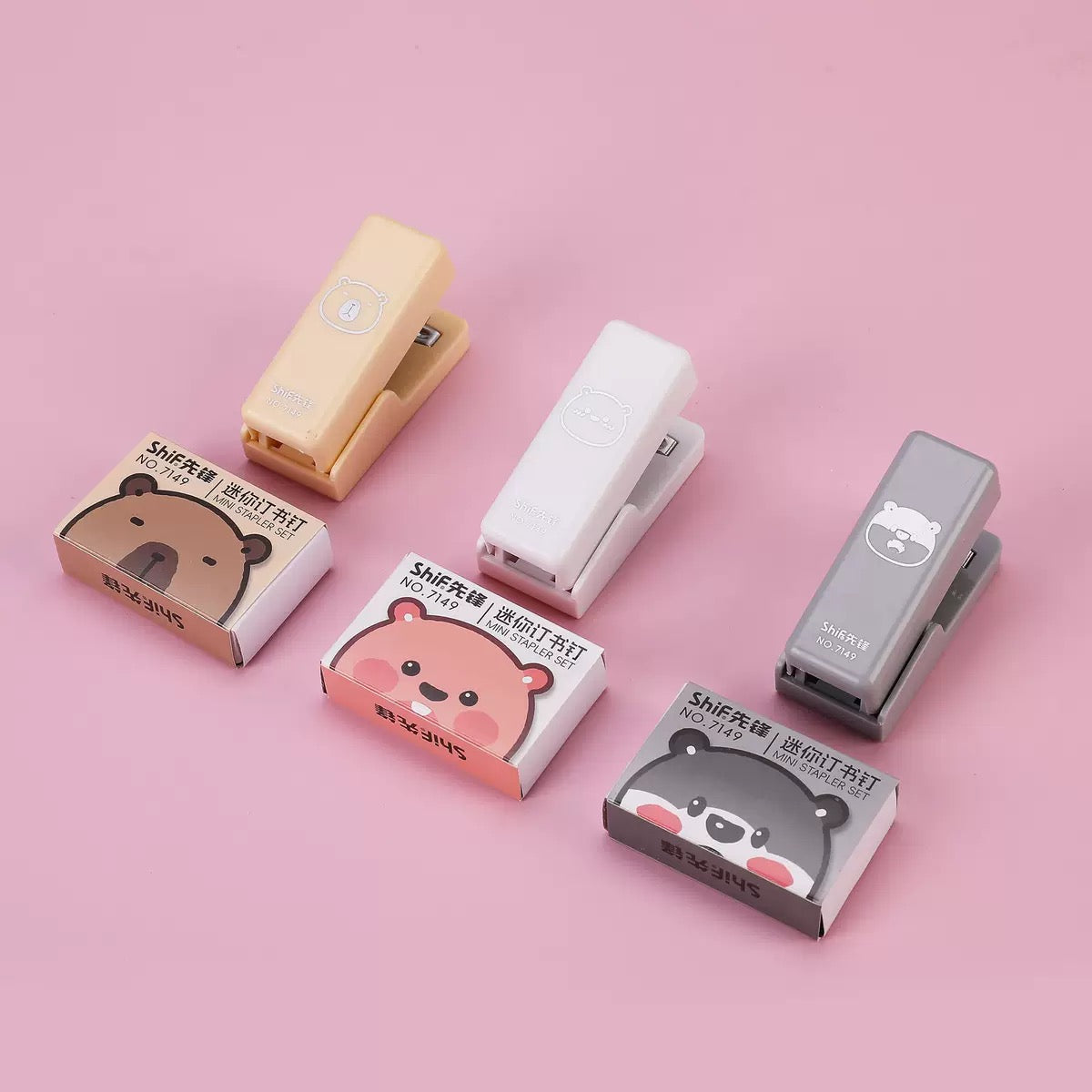 Cute Bear Stapler Set