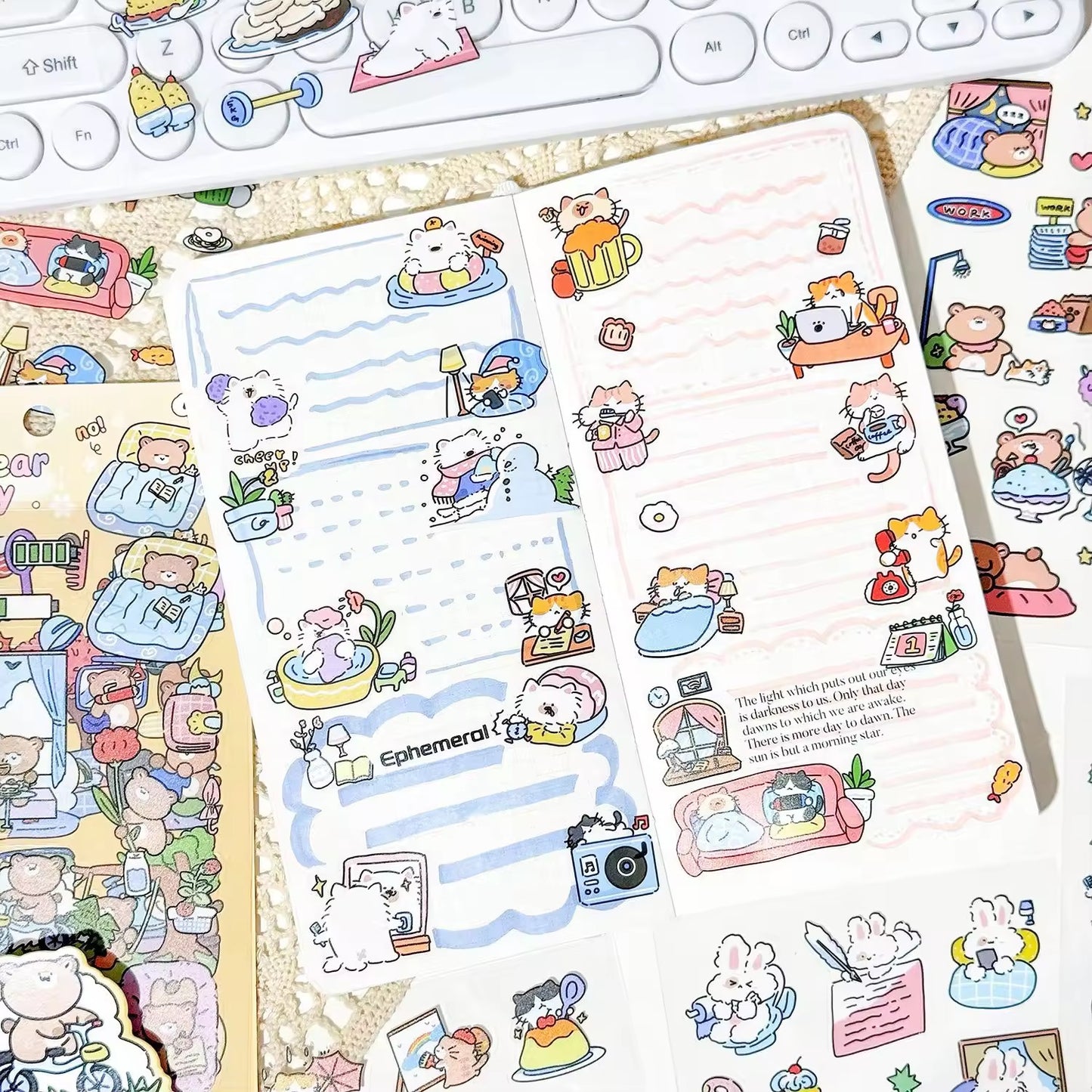 Doodle Animal Deco Sticker