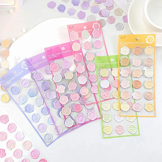 Pastel Wax Seal Stickers