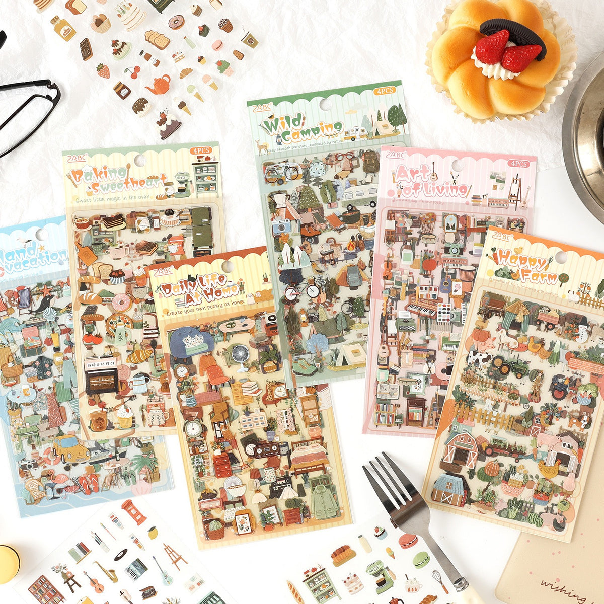 Kawaii Lifestyle Sticker Set