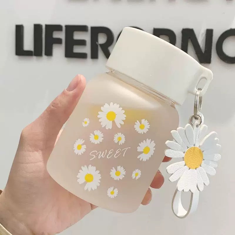 Daisy Mini Glass Bottle