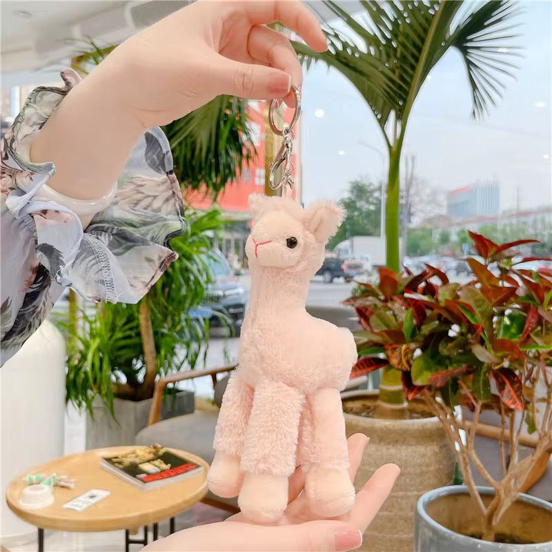 Alpaca Plush Keychain