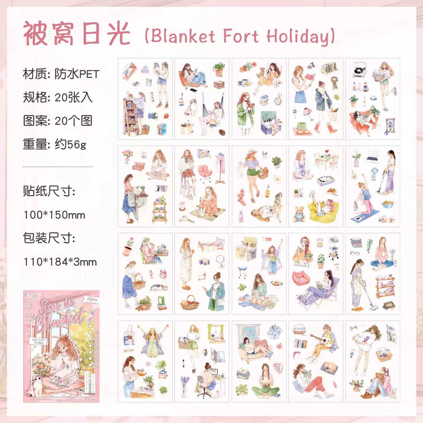 Girly Happy Moments Sticker Book