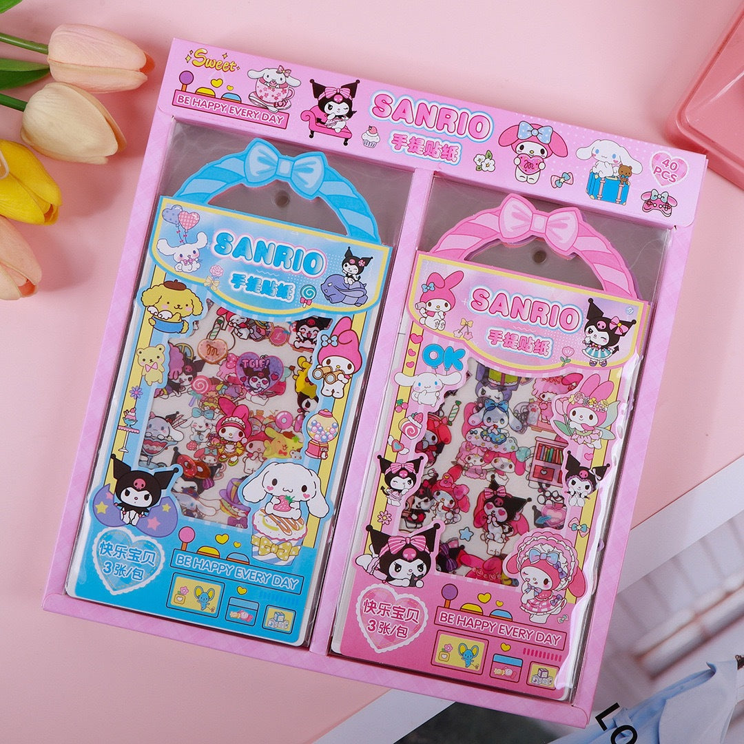 Sanrio and Capybara Sticker Bag