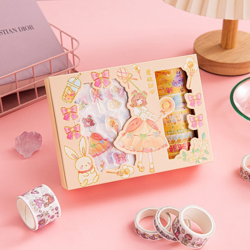 Kawaii Sticker and Washitape Box