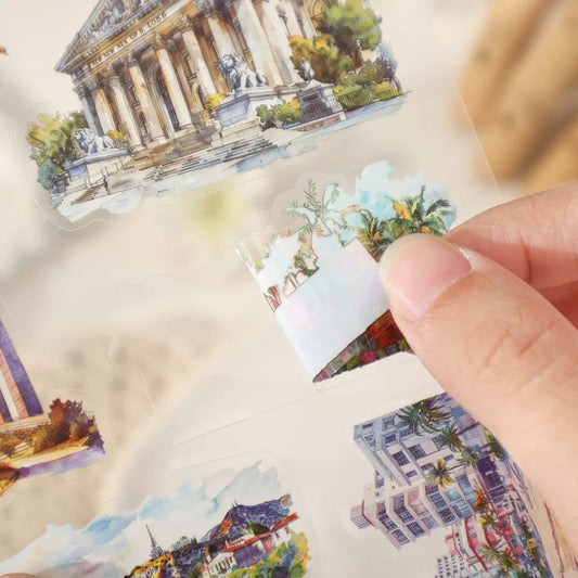 Wanderlust Watercolours Sticker Pack