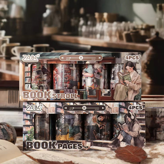 Book Stroll Aesthetic Pet Washitape Roll
