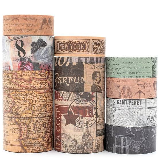Vintage Journaling Washitape Set