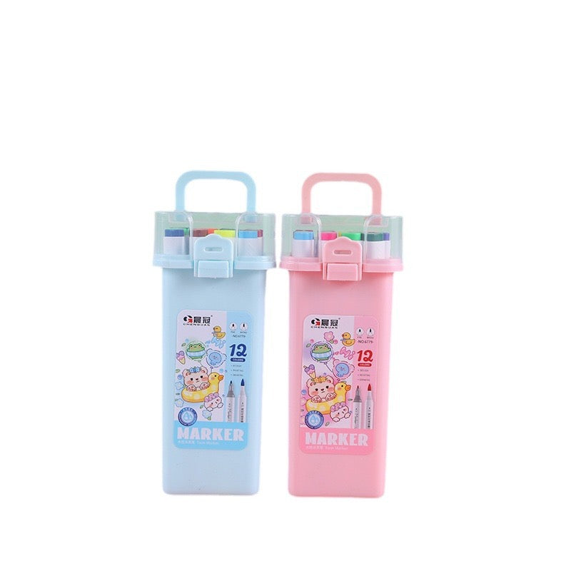 Water Based Marker Pens 12 Colors